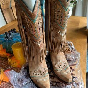 Women’s Corral Tall Fringe Boots